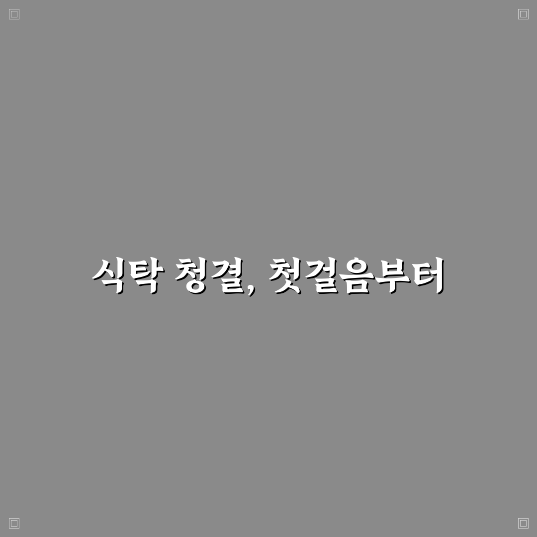 식탁 매트 위생 관리 핵심가이드 5가지 체크포인트 총정리