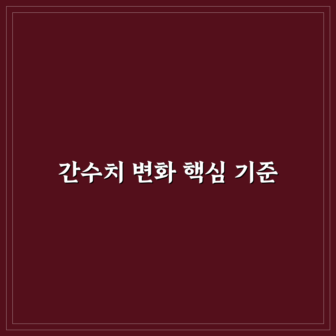 씨앤유캡슐 간수치 분석과 정상 기준 체크포인트 총정리