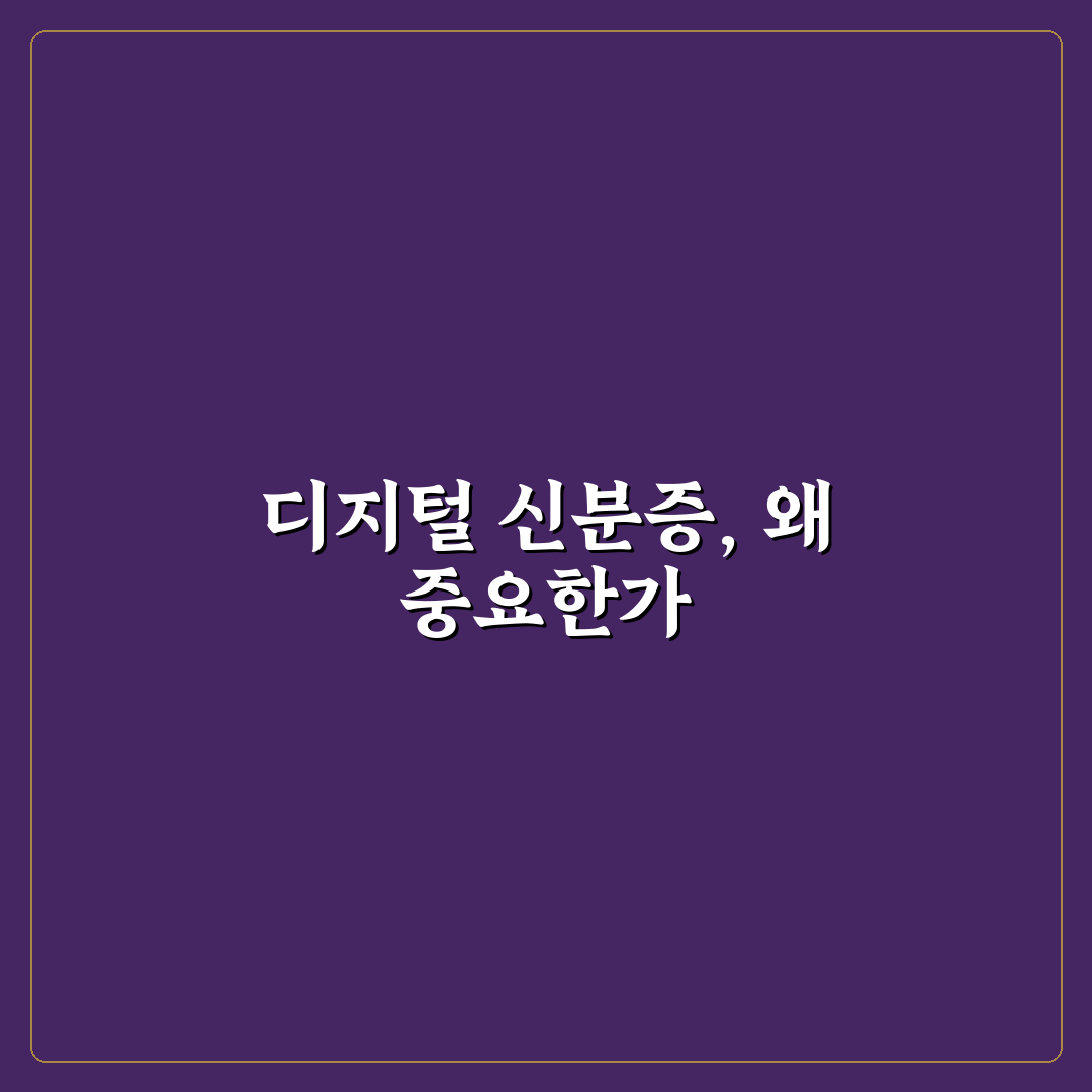 디지털 신분증 활용법 5포인트 핵심가이드와 비교 분석