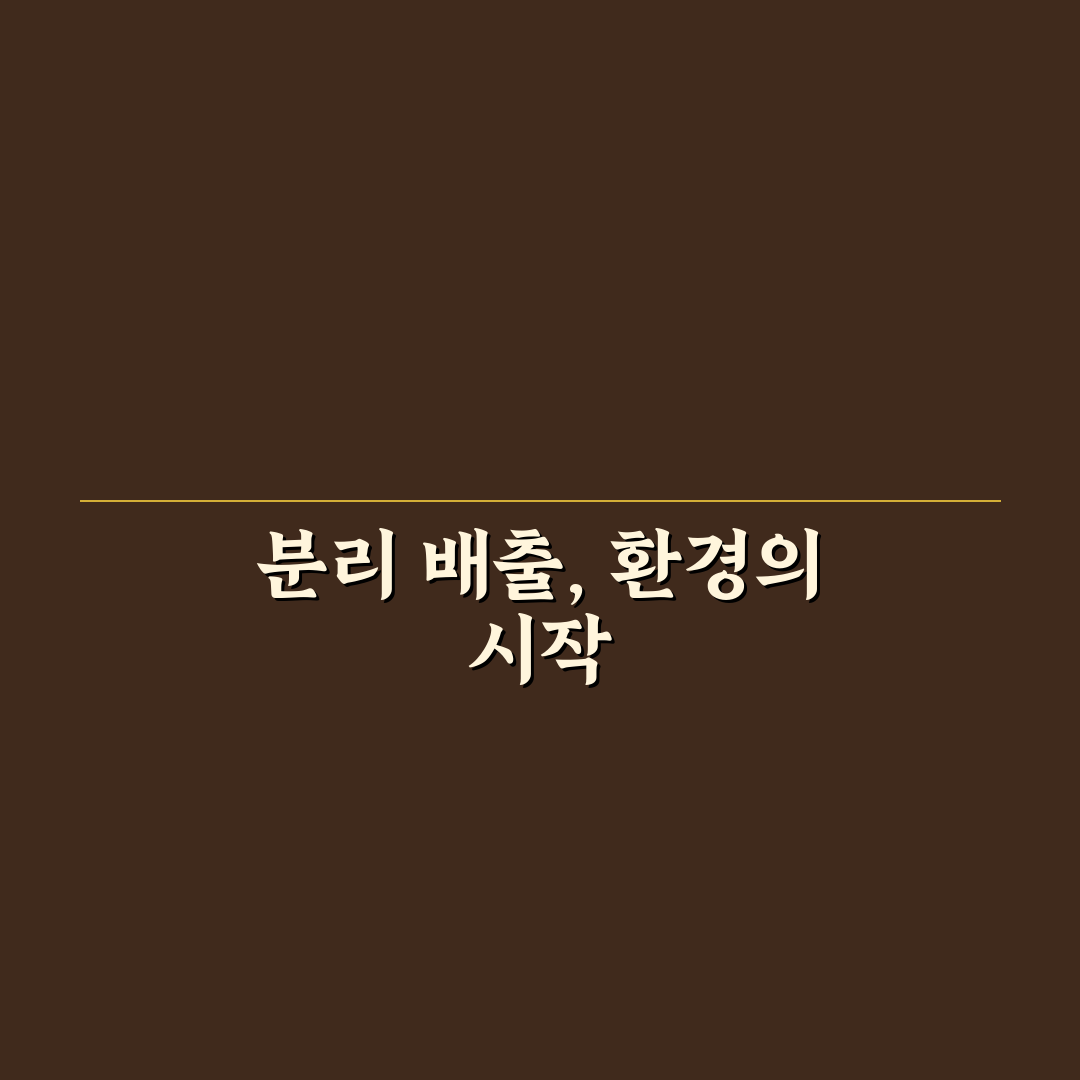 재활용품 분리수거 제대로 하는 5가지 핵심 체크포인트