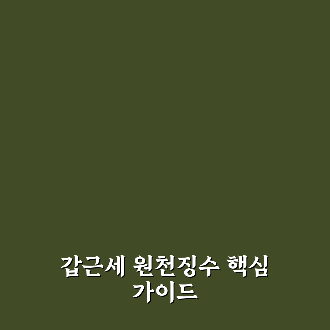 갑근세 원천징수 발급 절차와 발급처 비교 분석 가이드