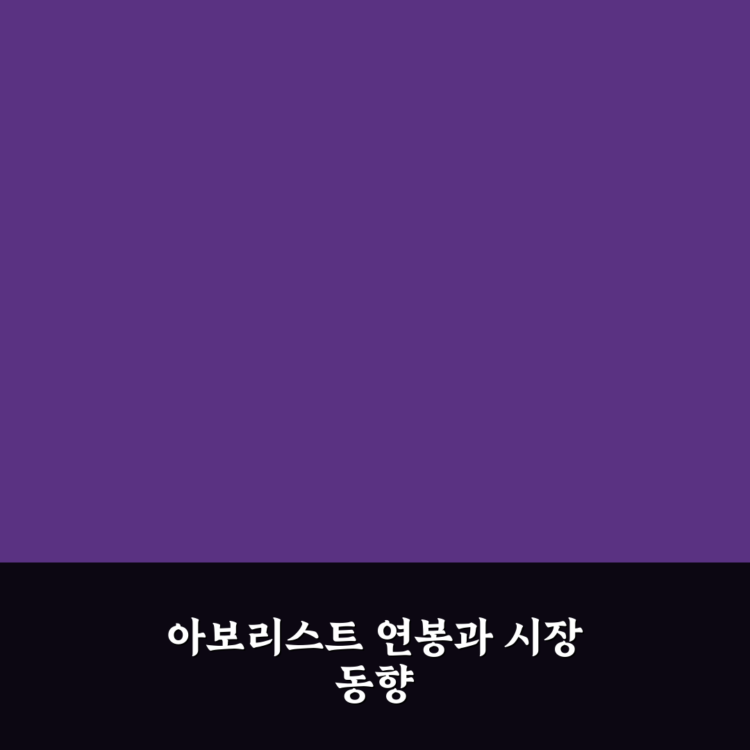 아보리스트 연봉 분석과 경력별 차이 총정리