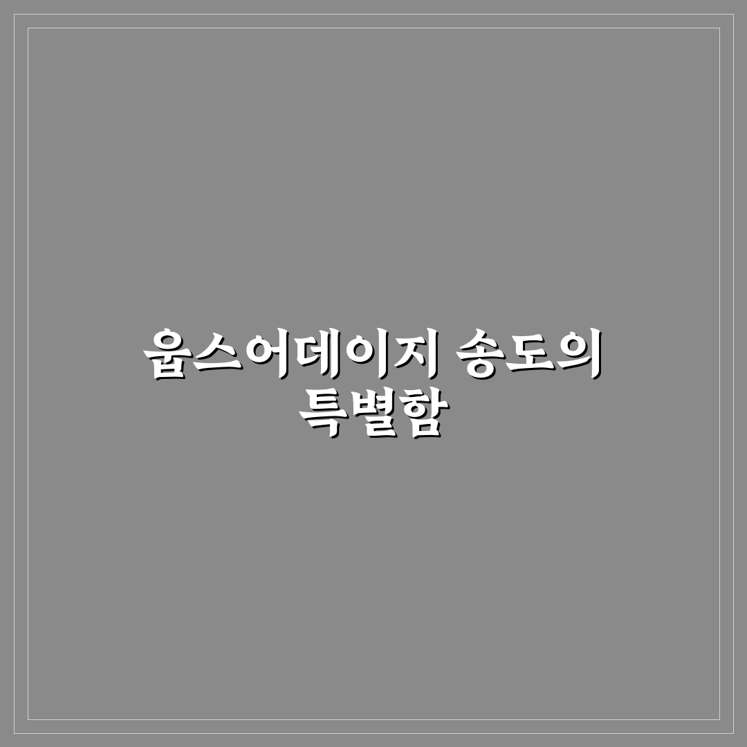 웁스어데이지 송도 방문 전 알아두면 좋은 꿀팁 공유