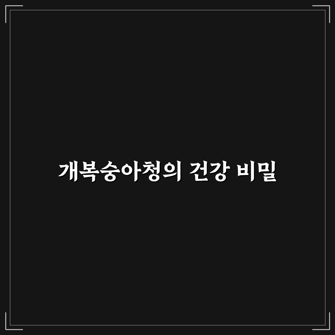 개복숭아청 효능과 활용법 추천 초보자도 쉽게 이해하기
