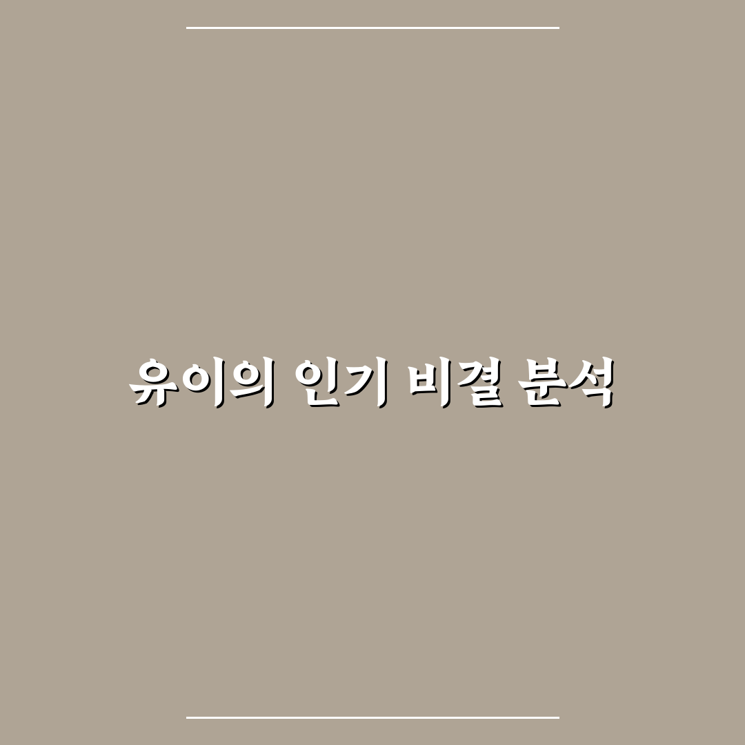 유튜버 유이 콘텐츠 유형별 비교와 전략 분석 가이드
