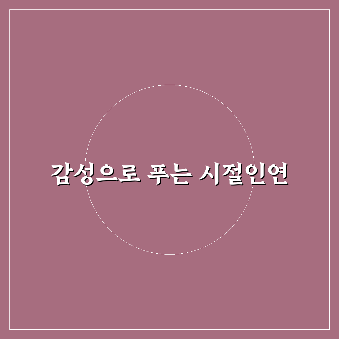 시절인연 가사 의미와 정서 표현 5가지 기준 분석