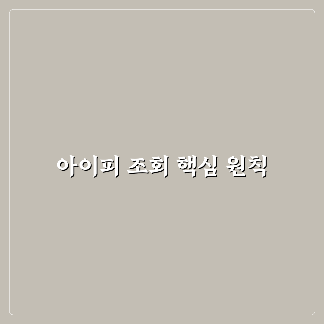 아이피 주소 조회 서비스별 비교와 분석 총정리 가이드