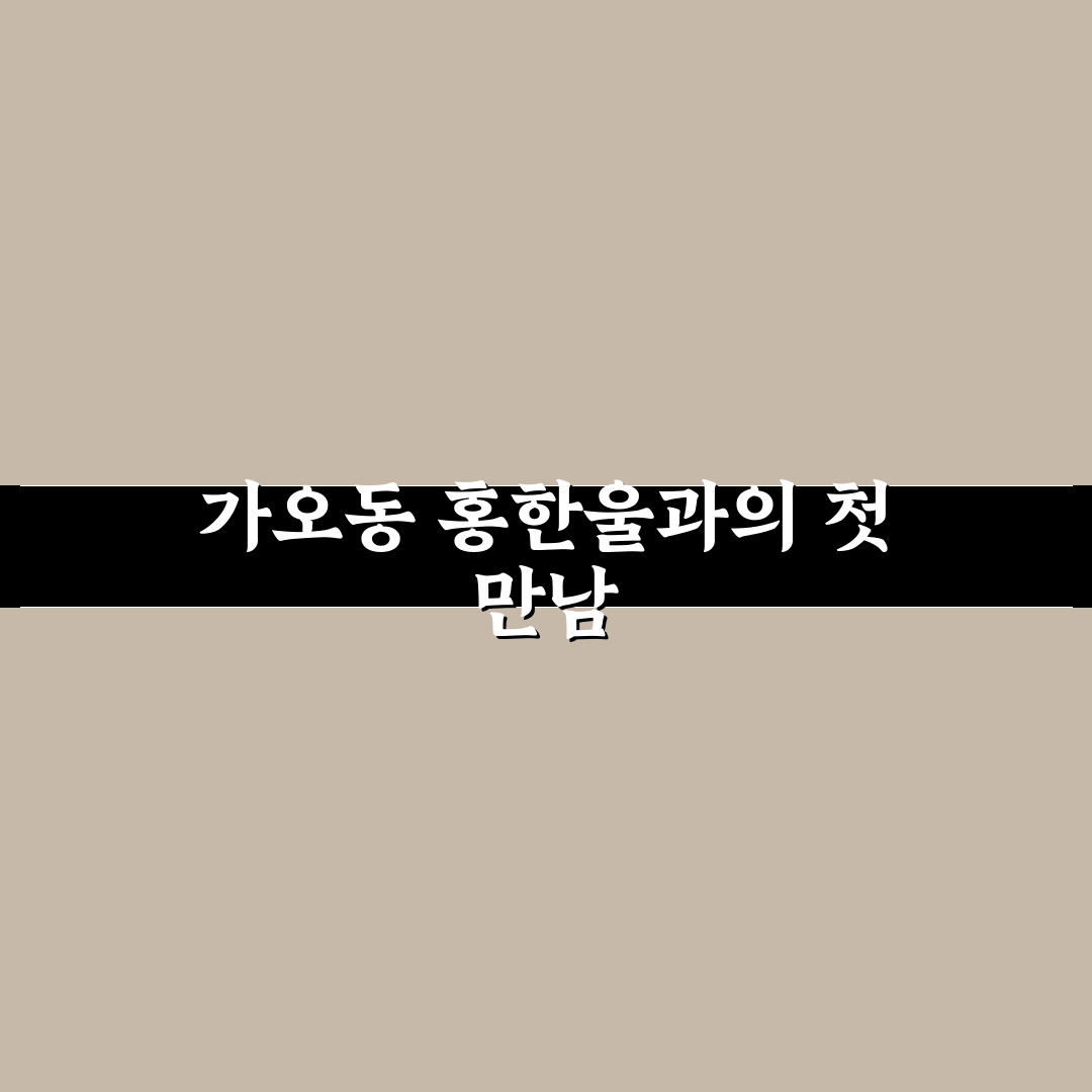가오동 홍한울 방문 후기, 솔직한 체험기