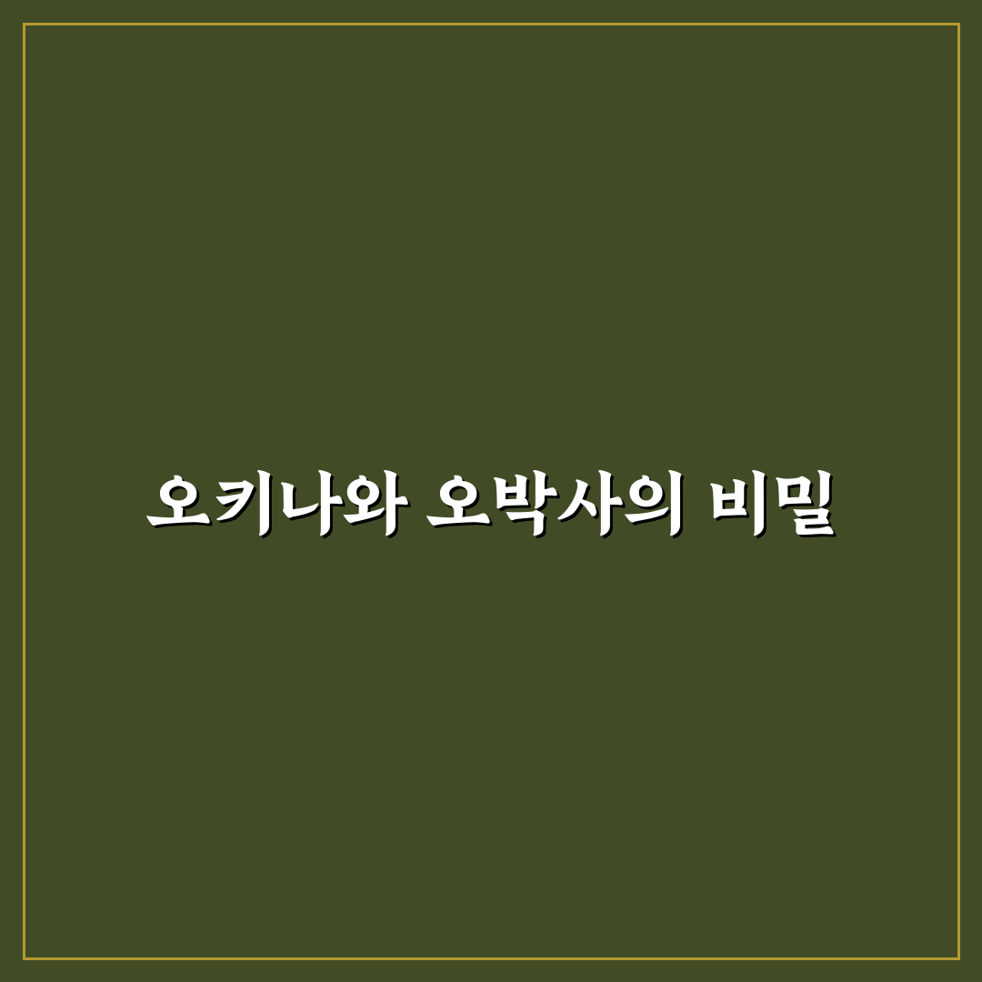 오키나와 오박사 꿀팁과 여행 정보 쉽게 정리