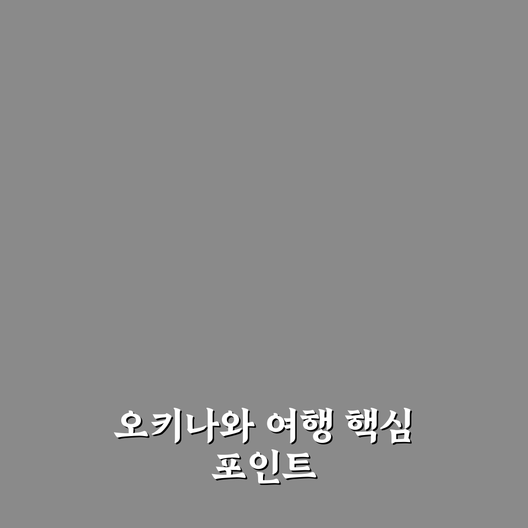 오키나와 패키지 3박4일 여행 가이드와 비교 포인트 총정리