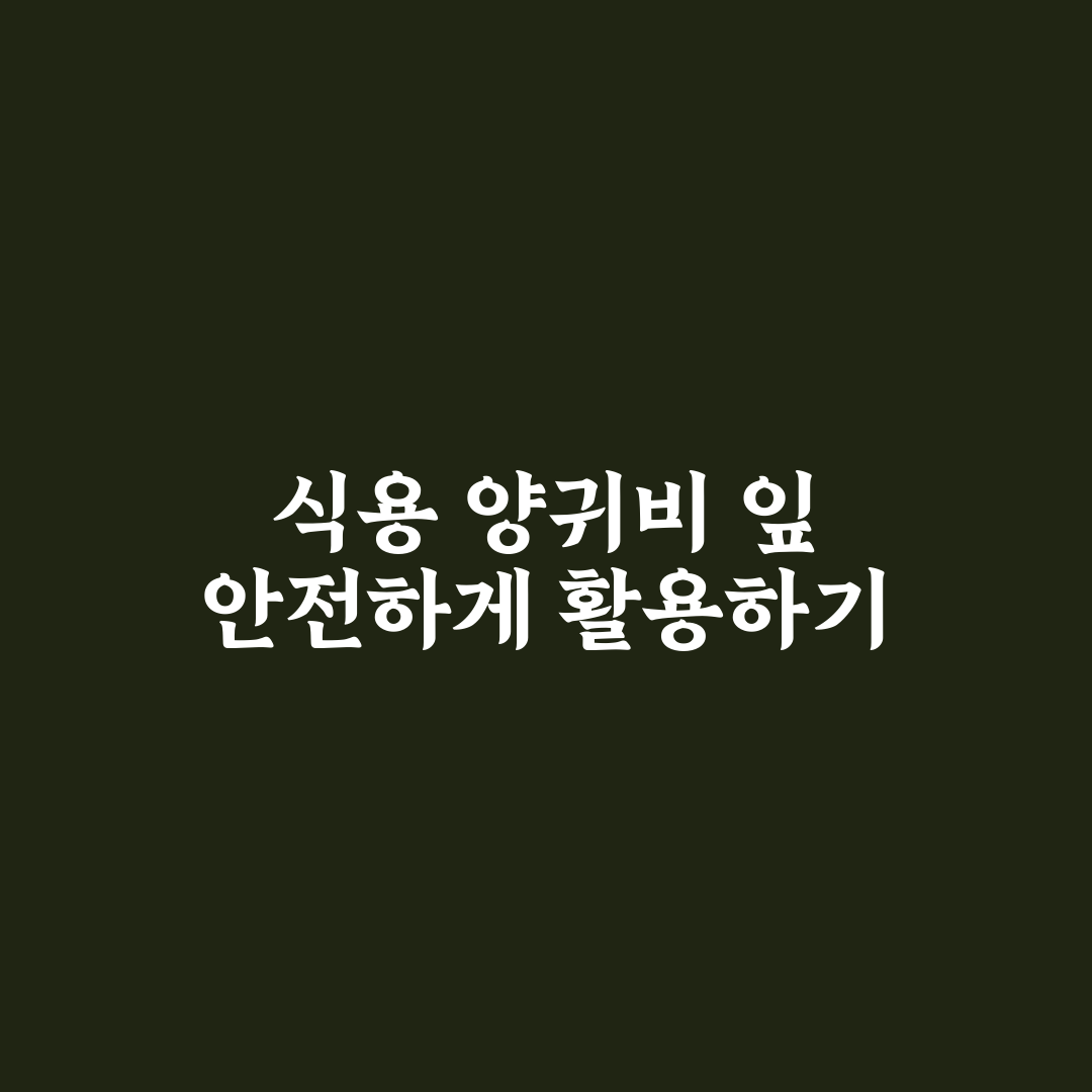 식용 양귀비 잎 요리 꿀팁과 초보자 방법 공유