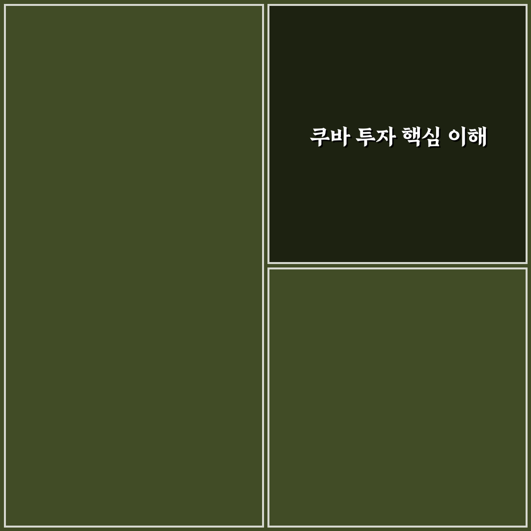 쿠바 관련주 투자 꿀팁과 최신 동향 정리