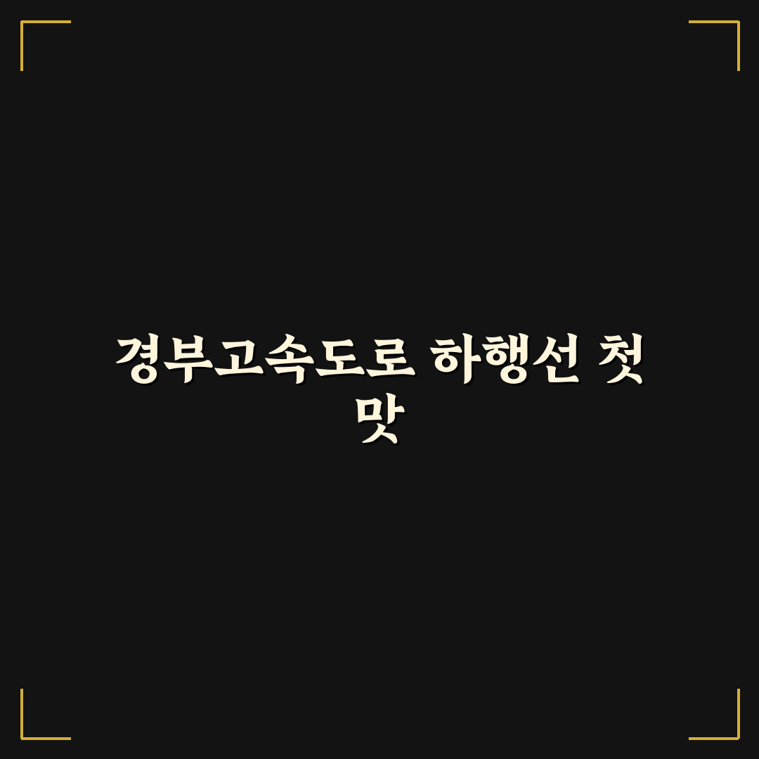 경부고속도로 휴게소 맛집 하행선 방문 후기, 한끗 차이 알게 된 점