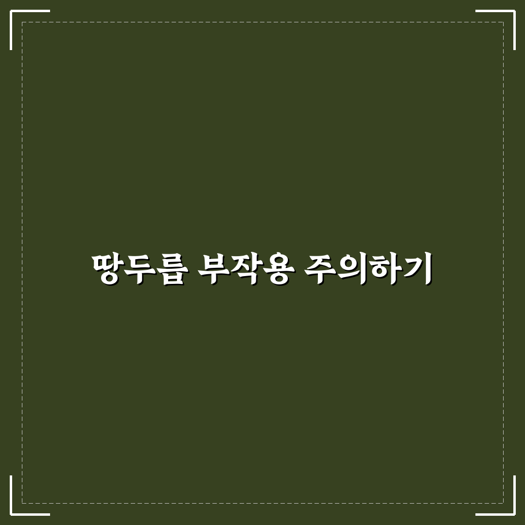 땅두릅 부작용 분석과 체크포인트 5가지 기준