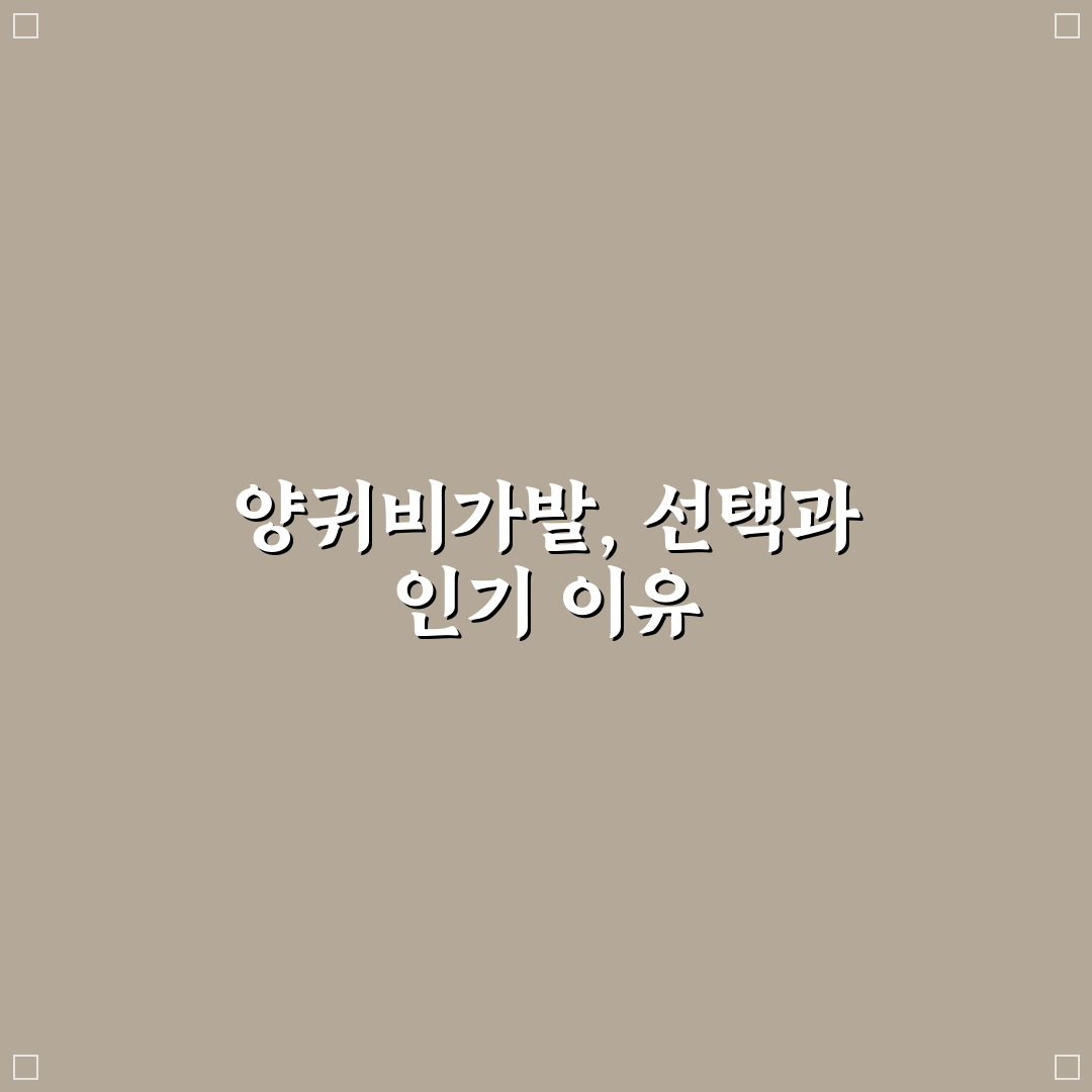 양귀비가발 선택 기준과 관리법 비교 분석 총정리