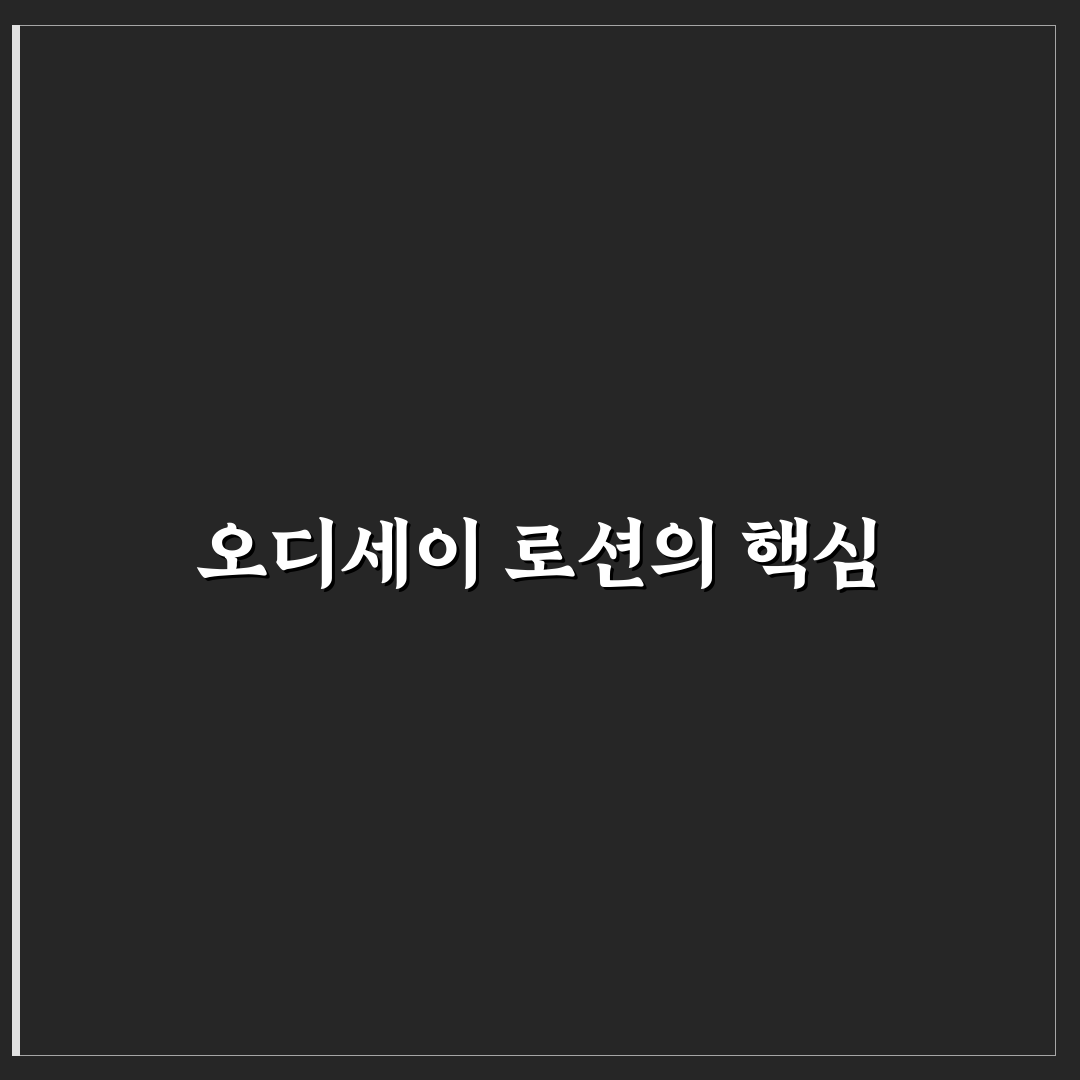 오디세이 로션 세트 분석과 보습력 비교 가이드